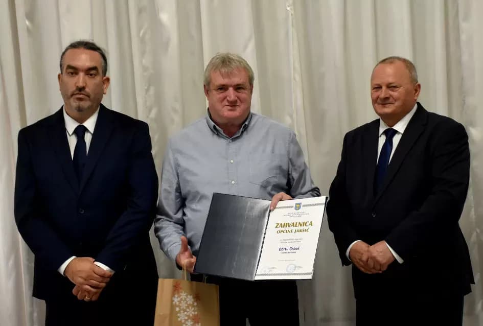 Zahvalnice Općine Jakšić primili su Limarija Pažin, OŠ Mladost, Mirela Pavličić Hein, Slavko Glavaš i Ivo Grbeš-Honda