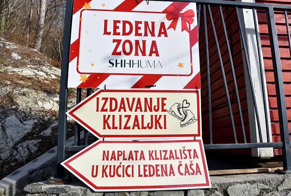 SPEKTAKL U VELIKOJ: Tisuće ljudi uz Luku Nižetića, klizalište i balone želja proslavilo „Popodnevnu Novu godinu“