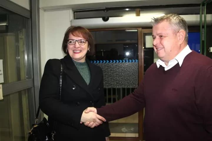 Gradonačelnica Marija Šarić na Silvestrovo obišla dežurne žurne službe u Pleternici