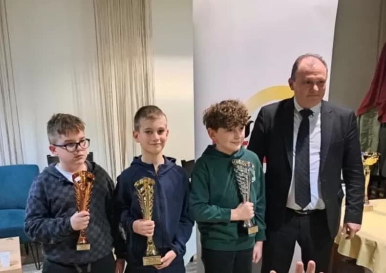 USPJEŠAN NASTUP MLADOG POŽEŠKOG ŠAHISTA: Mate Kovačević pobjednik na kadetskom prvenstvu Osječko-baranjske županije u uzrastu do 11 godina