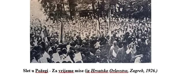 SLET HRVATSKOG ORLA U POŽEGI 1926. GODINE