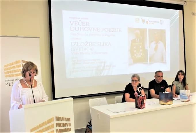 Održana večer duhovne poezije Peje Šimića i otvorena izložba slika Vida Marića
