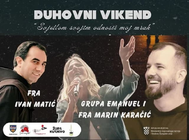 Pred nama je Duhovni vikend u Kutjevu, duhovne obnove, radionice, koncert...