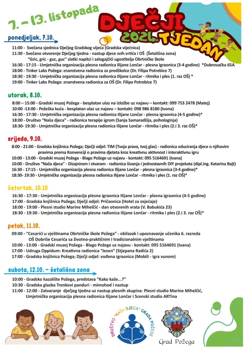 Predstavljen program ovogodišnjeg Dječjeg tjedna