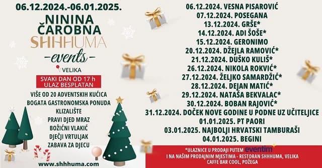 NININA ČAROBNA SHHHUMA OTVARA SVOJA VRATA – Navratite na najposebniji Advent u Hrvatskoj