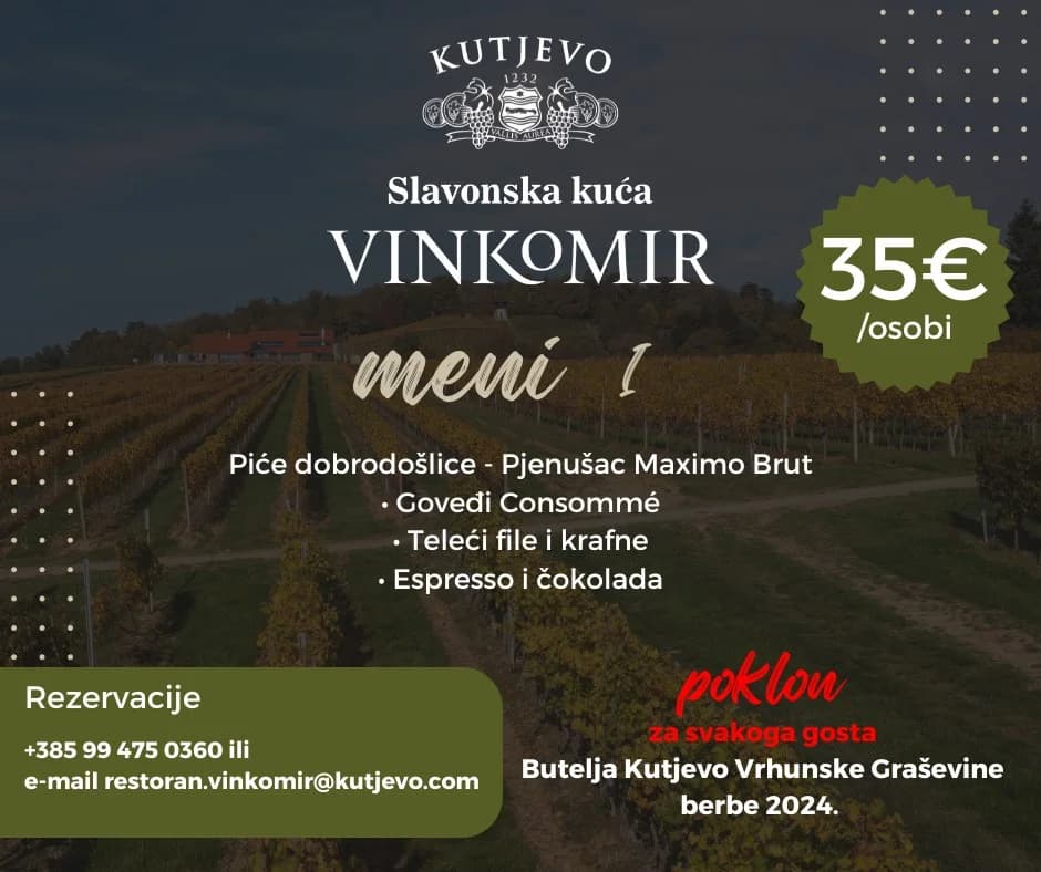(NAJAVA) Vincelovo 2025. u Slavonskoj kući Vinkomir i Vinariji Kutjevo!
