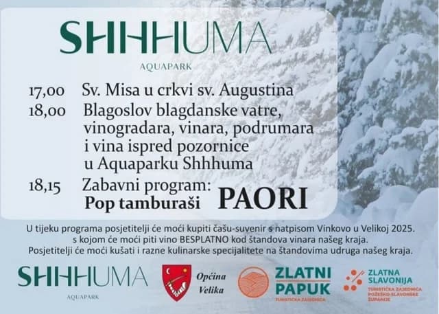 NE PROPUSTITE VINKOVO U VELIKOJ: 22.siječnja 2025. godine od 18 sati - spoj tradicije i prepoznatljivih turističkih potencijala