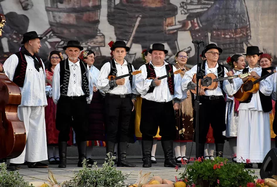 (FOTOGALERIJA) Bogatu smotru nakon nastupa desetak folklornih skupina začinili davorski tamburaši Satir