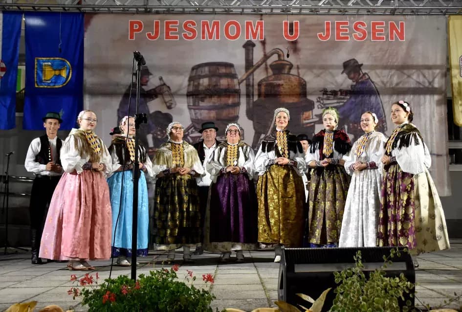 (FOTOGALERIJA) Bogatu smotru nakon nastupa desetak folklornih skupina začinili davorski tamburaši Satir