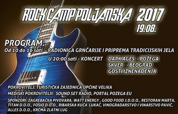 TRADICIONALNI ROCK KAMP U POLJANSKOJ: Dobar provod pod Papukom uz „Ritam band“ i „Dark ages“ za ljubitelje starog dobrog zvuka i gastroponudu